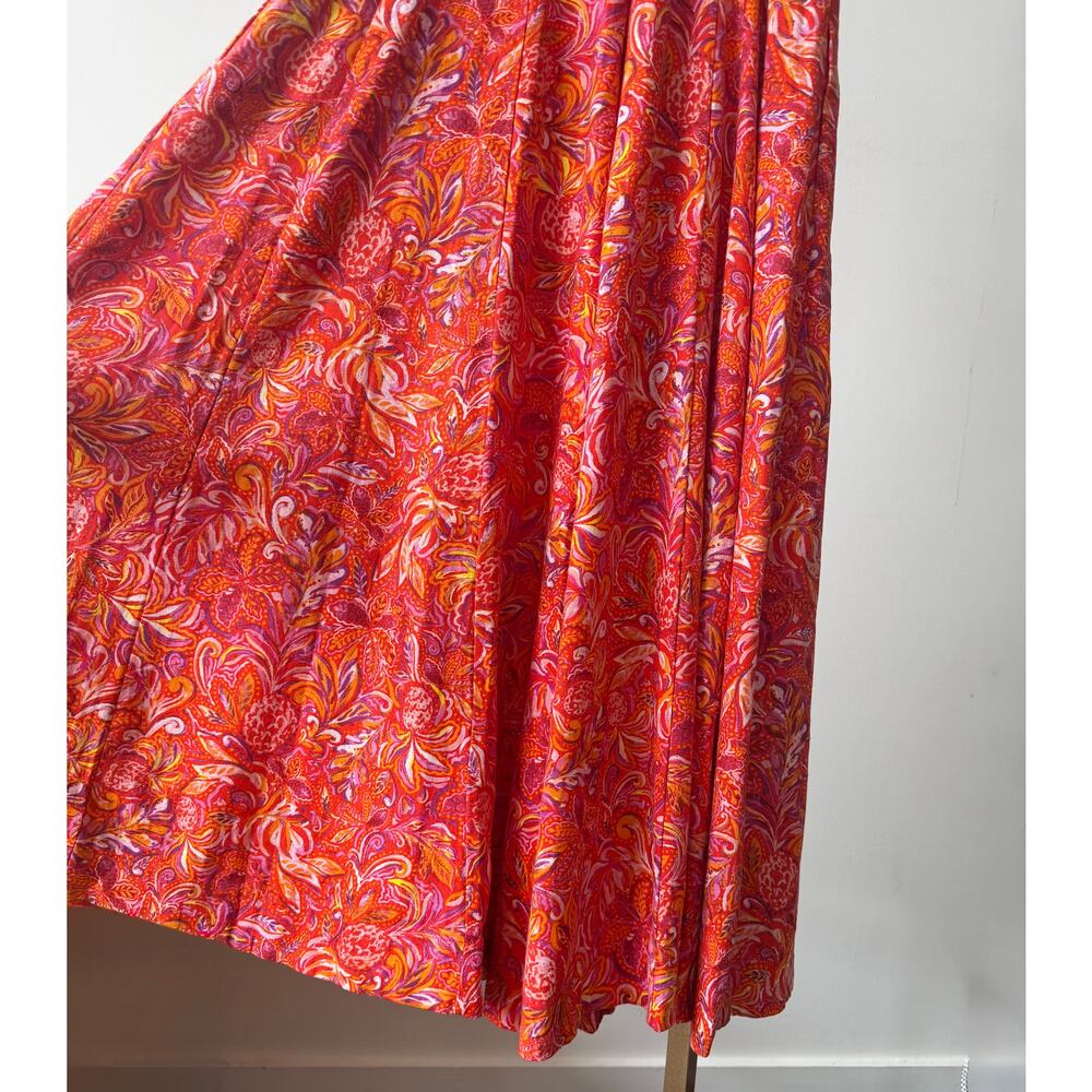 Jason Wu Red Linen Blend Floral Dress with Pockets Size XS NWT - Picture 10 of 16